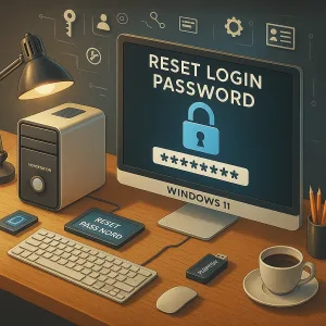 PC som får resatt passord for innlogging i Windows